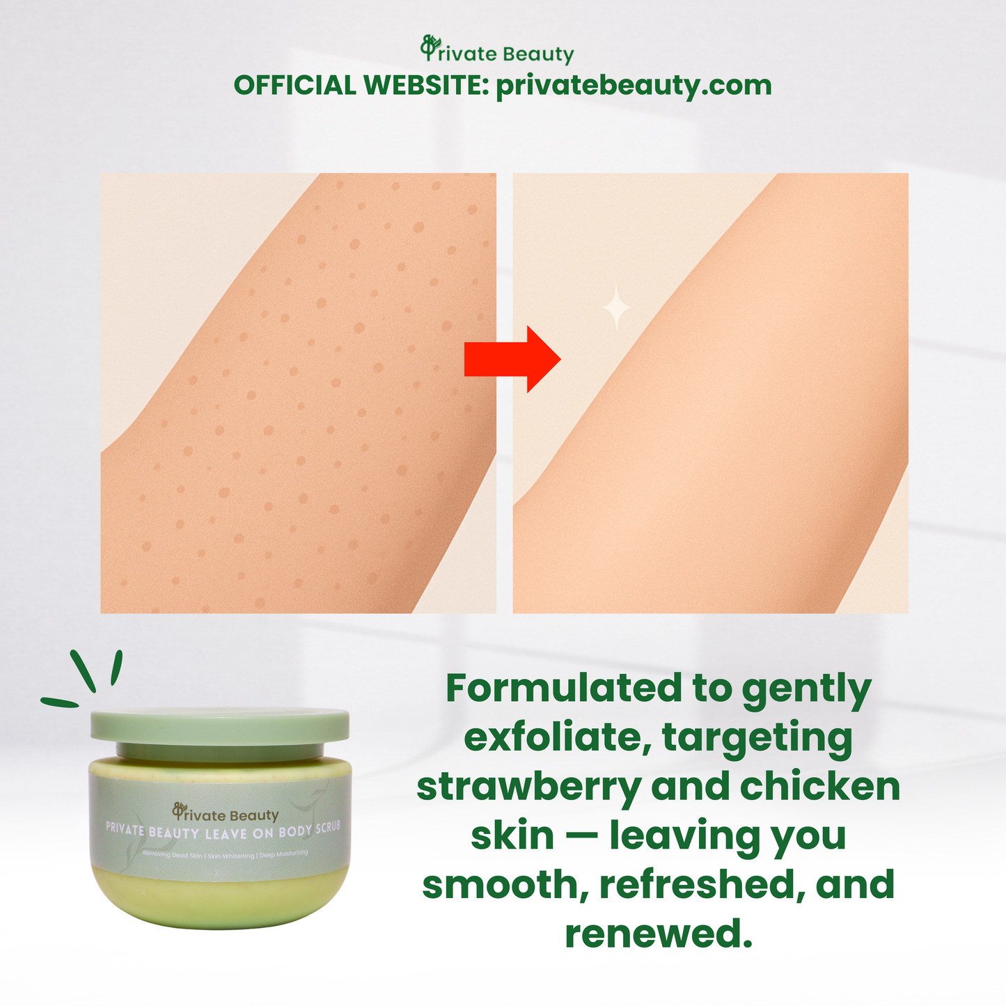 Private Beauty Leave On Body Scrub