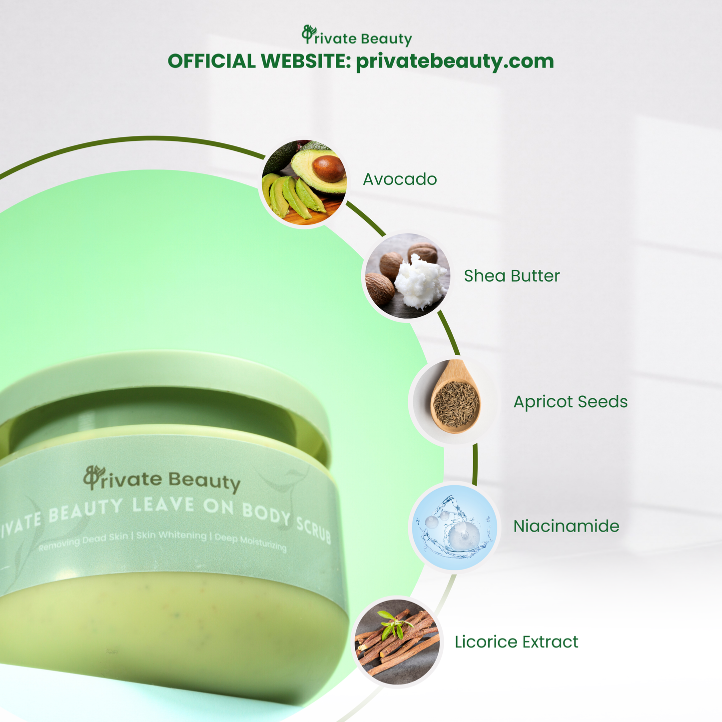 Private Beauty Leave On Body Scrub