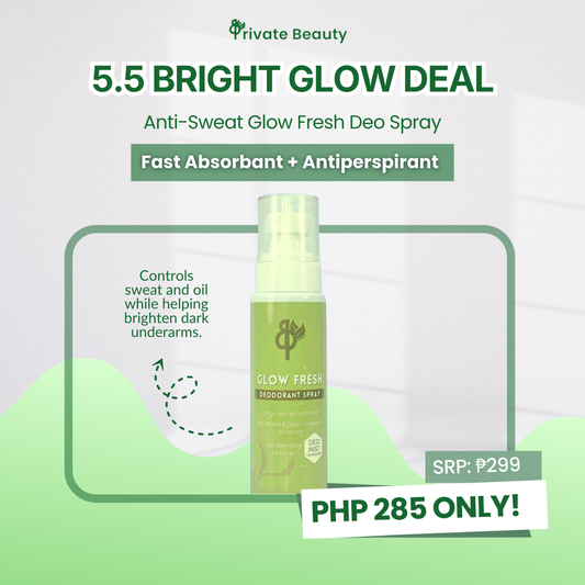 [5.5] Private Beauty Anti-Sweat Glow Fresh Deo Spray