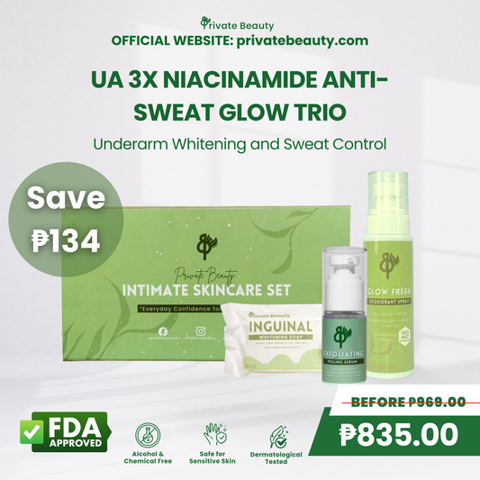 [14% OFF]   Private Beauty UA 3X Niacinamide Anti-Sweat Glow Trio