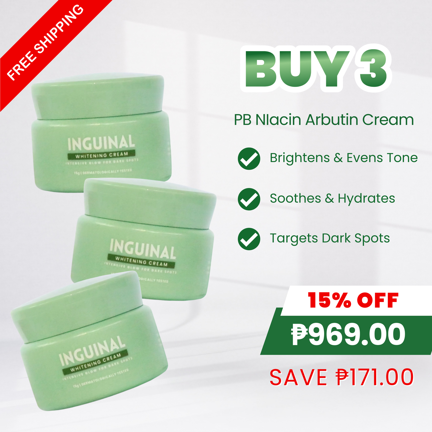 [Buy 3] Private Beauty Niacin Arbutin Cream