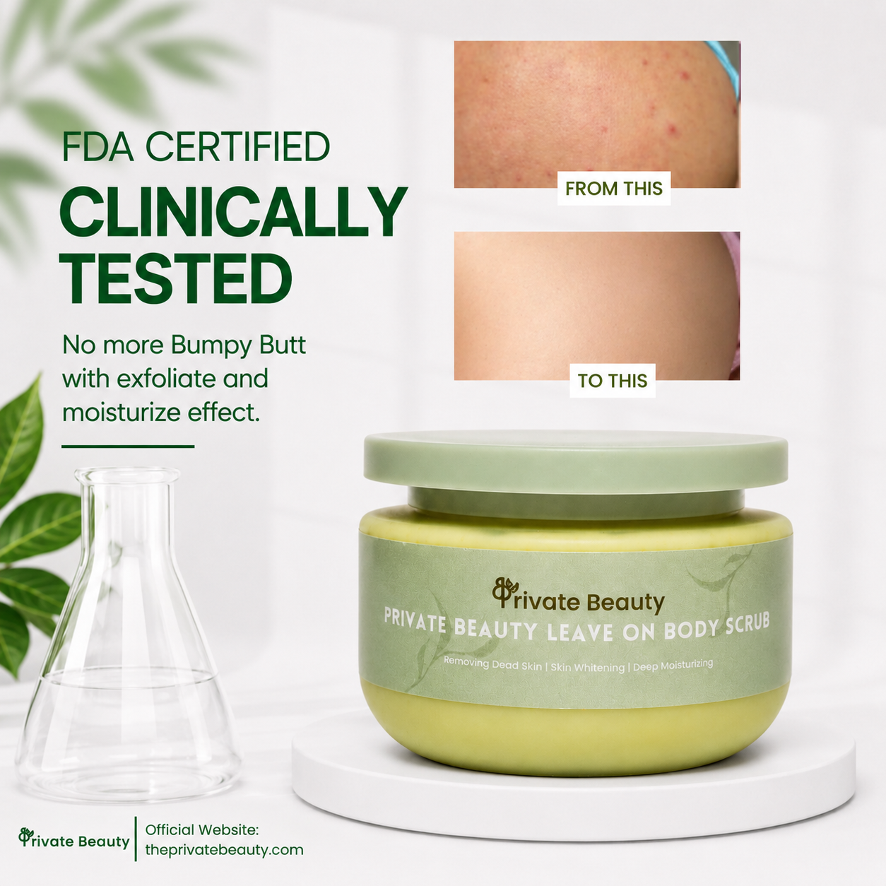 Private Beauty Leave On Body Scrub